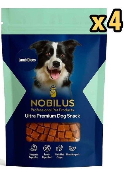Köpek Ödül Maması Kuzu Etli Küpler 80 gr x 4 Adet
