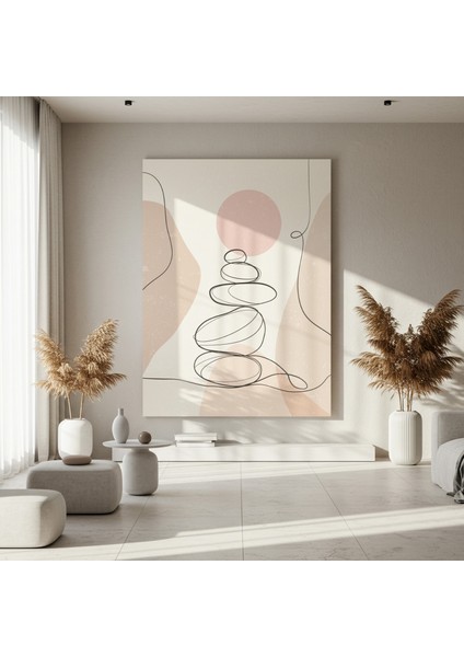 Minimalist Taş Dengesi Soyut Sanat Tablosu fırsatları