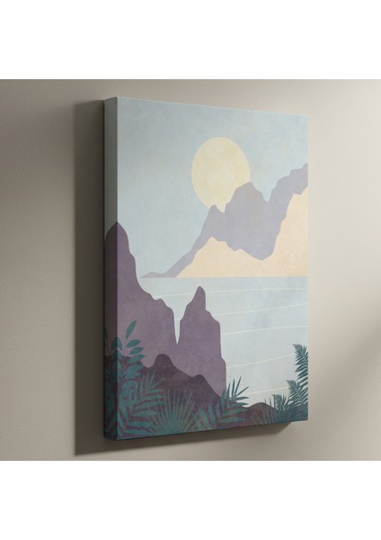 Sakin Manzara Soyut Sanat Tablosu