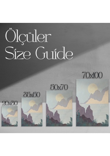 Sakin Manzara Soyut Sanat Tablosu modelleri