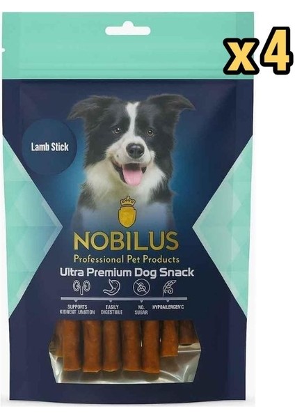Köpek Ödül Maması Kuzu Etli Çubuk 80 gr x 4 Adet
