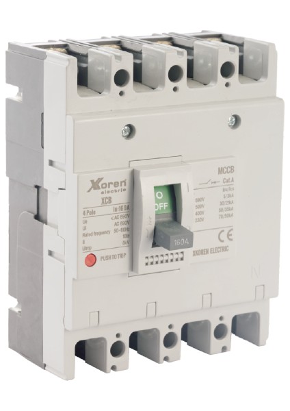 250A 70KA 4 Kutuplu Termik Manyetik Sabit Tip Ff Tip 250 Kasa Kompakt Şalter