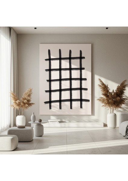 Soyut Minimalist Siyah Beyaz Tablo fırsatları