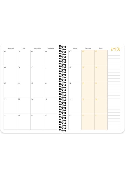 Hisli Şeyler A5 Spiralli Akademik Ajanda - Tutmayın Beni fırsatları