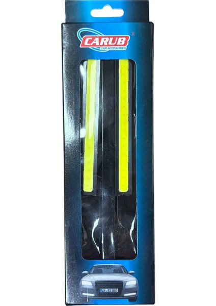 Gündüz Far Cob LED 14 cm x 1.5 cm Beyaz 12V 2 Adet Fiyatıdır BR432 27 30