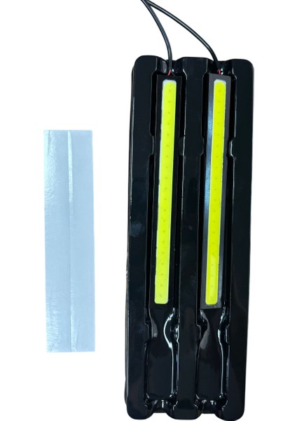 Gündüz Far Cob LED 14 cm x 1.5 cm Beyaz 12V 2 Adet Fiyatıdır BR432 27 30 fiyatları