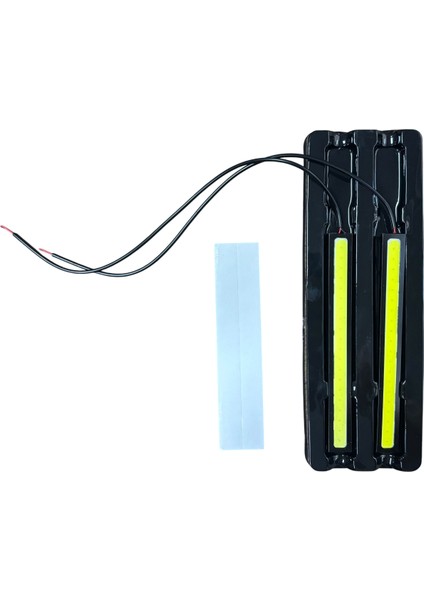 Gündüz Far Cob LED 14 cm x 1.5 cm Beyaz 12V 2 Adet Fiyatıdır BR432 27 30 modelleri