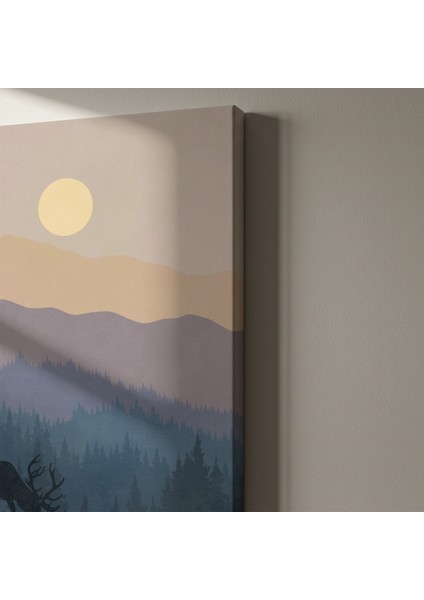 Minimalist Dağ Manzarası Tablosu indirimleri