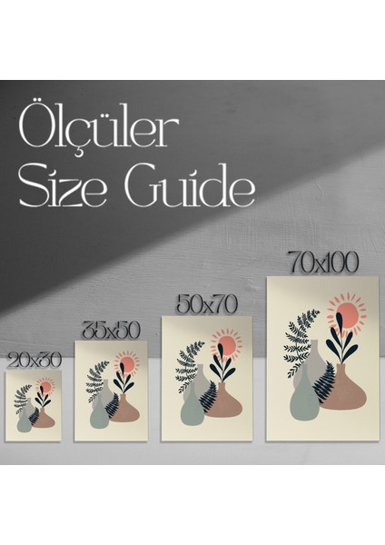 Soyut Bitkisel Desenler Tablosu modelleri