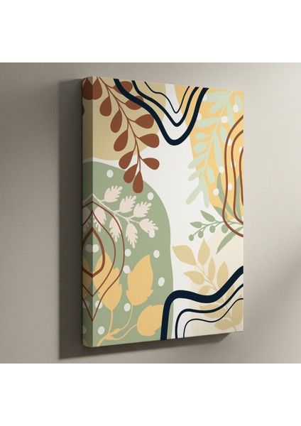 Soyut Botanik Desen Tablosu