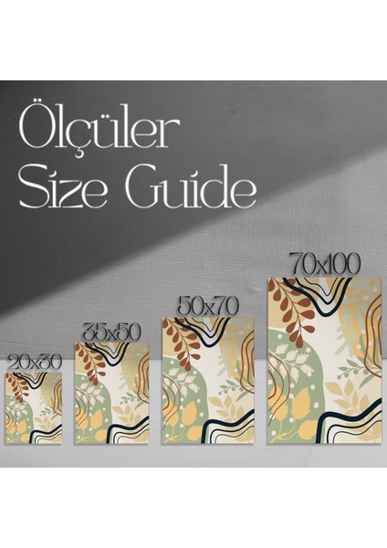 Soyut Botanik Desen Tablosu modelleri