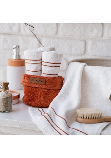 Home Daily 4 Lü Havlu Seti 30X50 Cm-Kiremit fiyatları