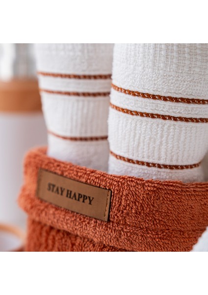 Home Daily 4 Lü Havlu Seti 30X50 Cm-Kiremit fırsatları