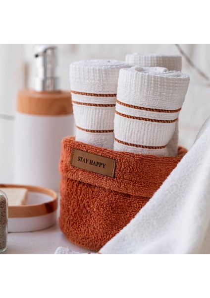 Home Daily 4 Lü Havlu Seti 30X50 Cm-Kiremit indirimleri