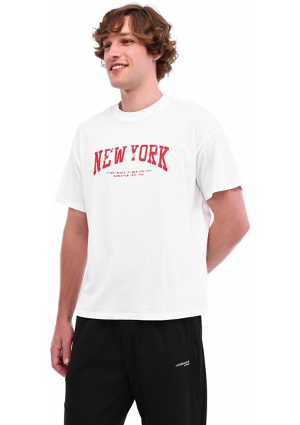 Wl 11KAROK BTS809 5pr Ekru Kadın Kısa Kol T-Shirt