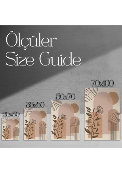 Modern Minimalist Botanik Desen Tablosu modelleri