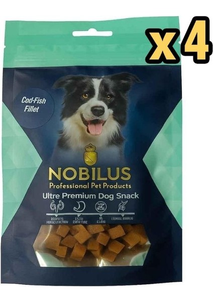 Köpek Ödül Maması Morina Balığı Lezzet Küpleri 80 gr x 4 Adet