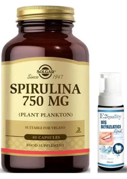 Spirulina 750 Mg 80 Kapsül