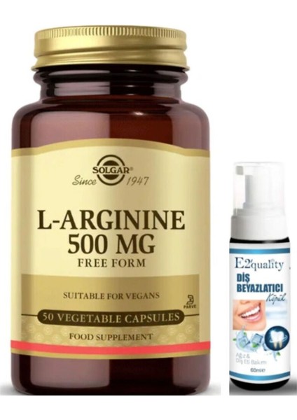 L-Arginine 500 Mg 50 Kapsül