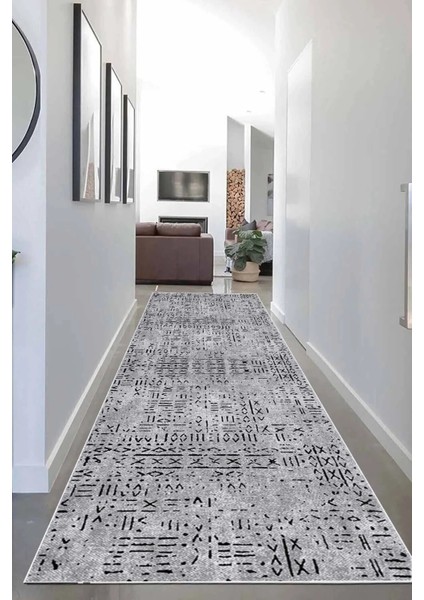 Dijital Kaymaz Yıkanabilir Modern Iskandinav Salon Halısı Mutfak Halısı Koridor Halı Yolluk DC-4167