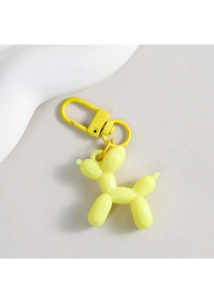 Balon Köpek Anahtarlık Pim Kilit Detaylı Çanta Charm