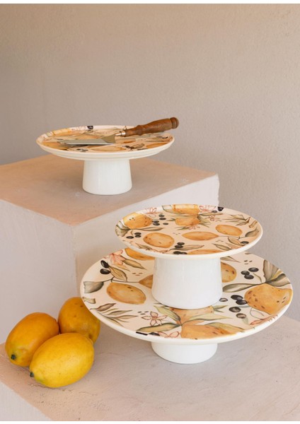 Limoncello Ayaklı Servis Tabağı 26 cm fırsatları