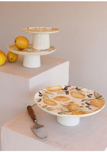 Limoncello Ayaklı Servis Tabağı 26 cm indirimleri