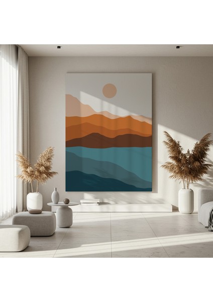 Minimalist Dağ Manzarası Tablosu fırsatları
