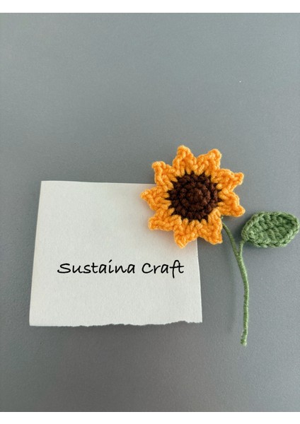 El Yapımı Örgü Çiçek Saksı Magnet – Ayçiçeği & Papatya Modelleri modelleri