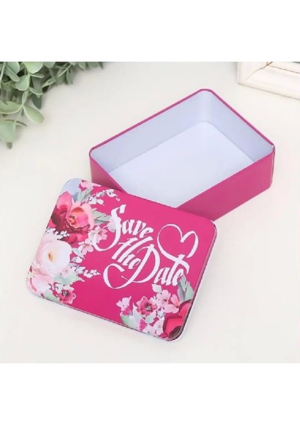 Dikdörtgen Kutu Hediye Kutusu Sevgililer Günü Hediye Kutusu Save The Date Pembe 12x10cm fiyatları