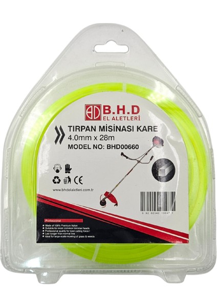 B.h.d BHD00660 4mm 28M Kare Tırpan Misina