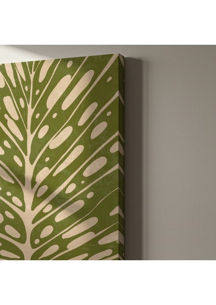 Soyut Yaprak Desenli Tablo indirimleri