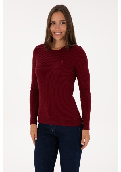 Kadın Bordo Kazak /triko 50307763-VR014 modelleri