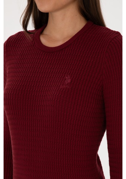 Kadın Bordo Kazak /triko 50307763-VR014