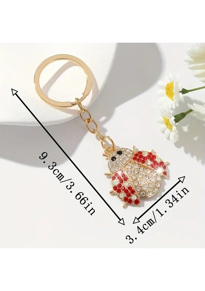 Zirkon Taşlı Uğur Böceği Anahtarlık ve Çanta Charmı fiyatları
