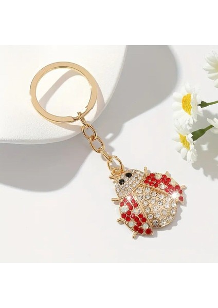 Zirkon Taşlı Uğur Böceği Anahtarlık ve Çanta Charmı fırsatları