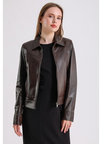 Carole Kadın Deri Ceket modelleri