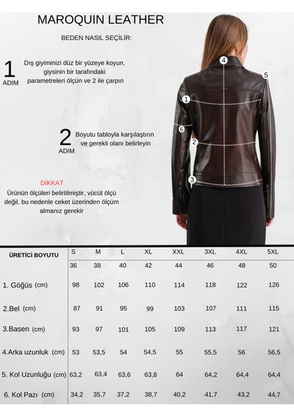 Carole Kadın Deri Ceket