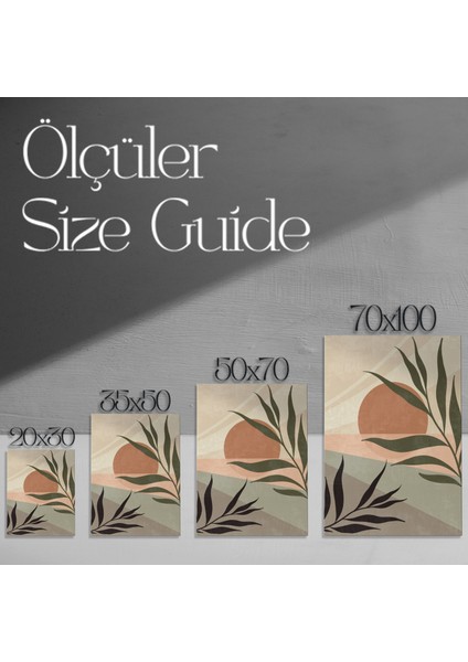 Minimalist Bitkisel Desen Tablosu modelleri