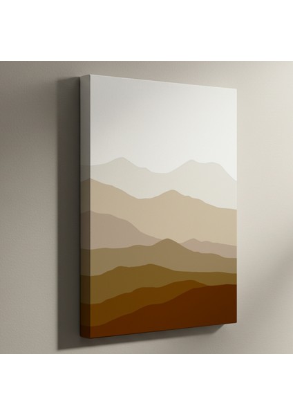 Minimalist Dağ Manzarası Tablosu