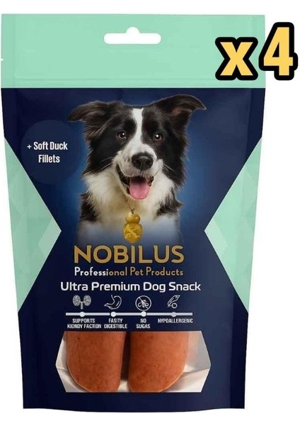 Köpek Ödül Maması Ördekli Filote 80 gr x 4 Adet