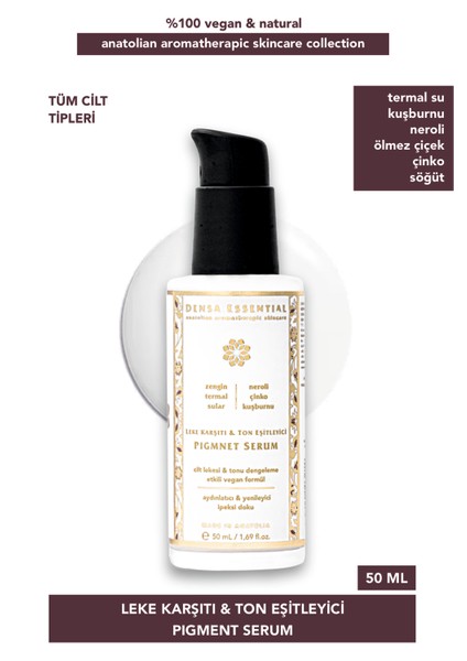 Leke Karşıtı & Ton Eşitleyici Pigment Serum 50 ml Yaşlılık/güneş/akne/sivilce/lekelerini Hedefler