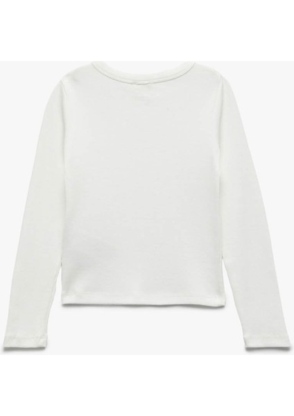 Ekru Kız Çocuk Sweatshirt 6WKG10034AK fiyatları