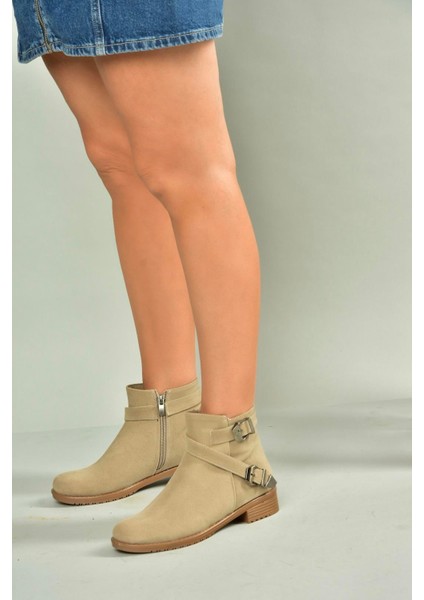 A726193402 Bej Süet Kadın Bot fiyatları