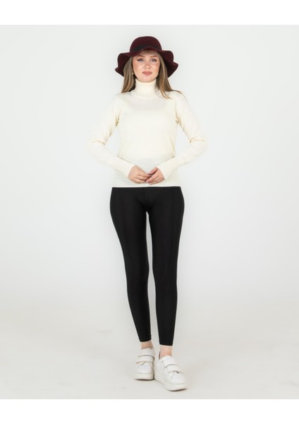 Balıkçı Yaka Basic Kazak Ekru fırsatları