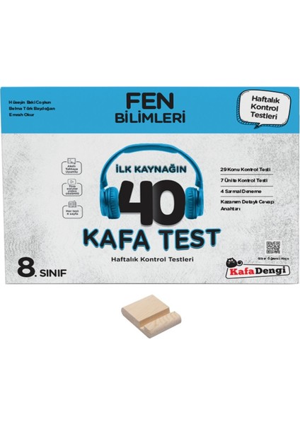 Lgs 8. Sınıf Fen Bilimleri 40 Kafa Test ve Telefon Standı