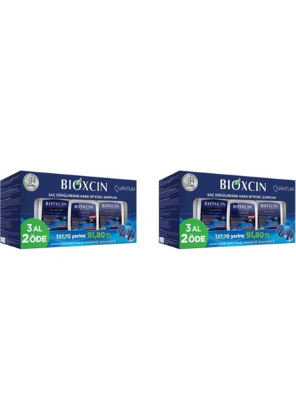 Quantum Şampuan Kuru ve Normal 2'li Paket