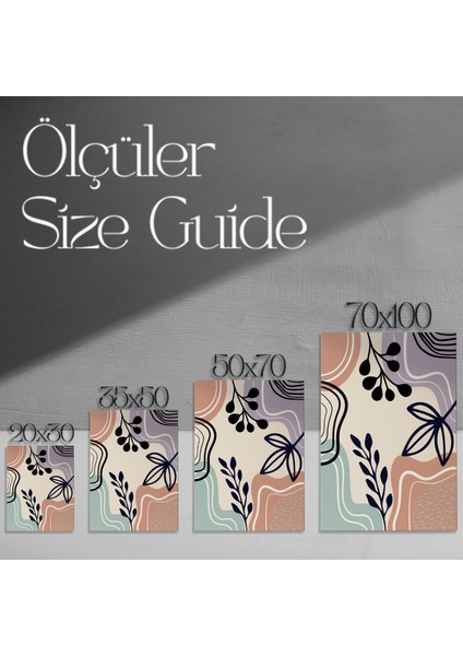 Soyut Bitkisel Desenler Tablosu modelleri