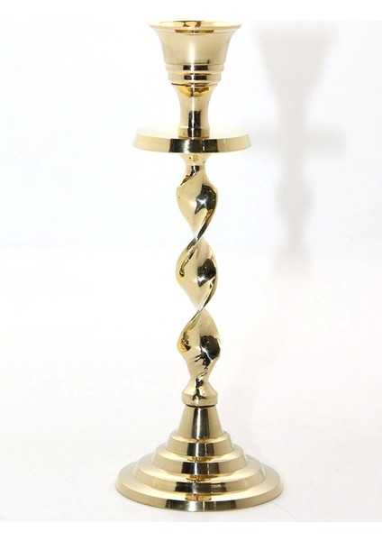 Tekli Pirinç Şamdan Model 2