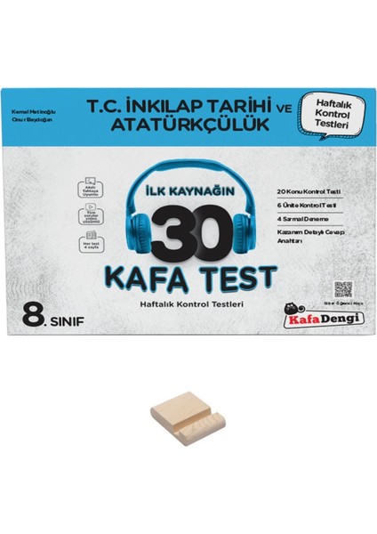 Lgs 8. Sınıf Inkılap Tarihi 30 Kafa Test ve Telefon Standı
